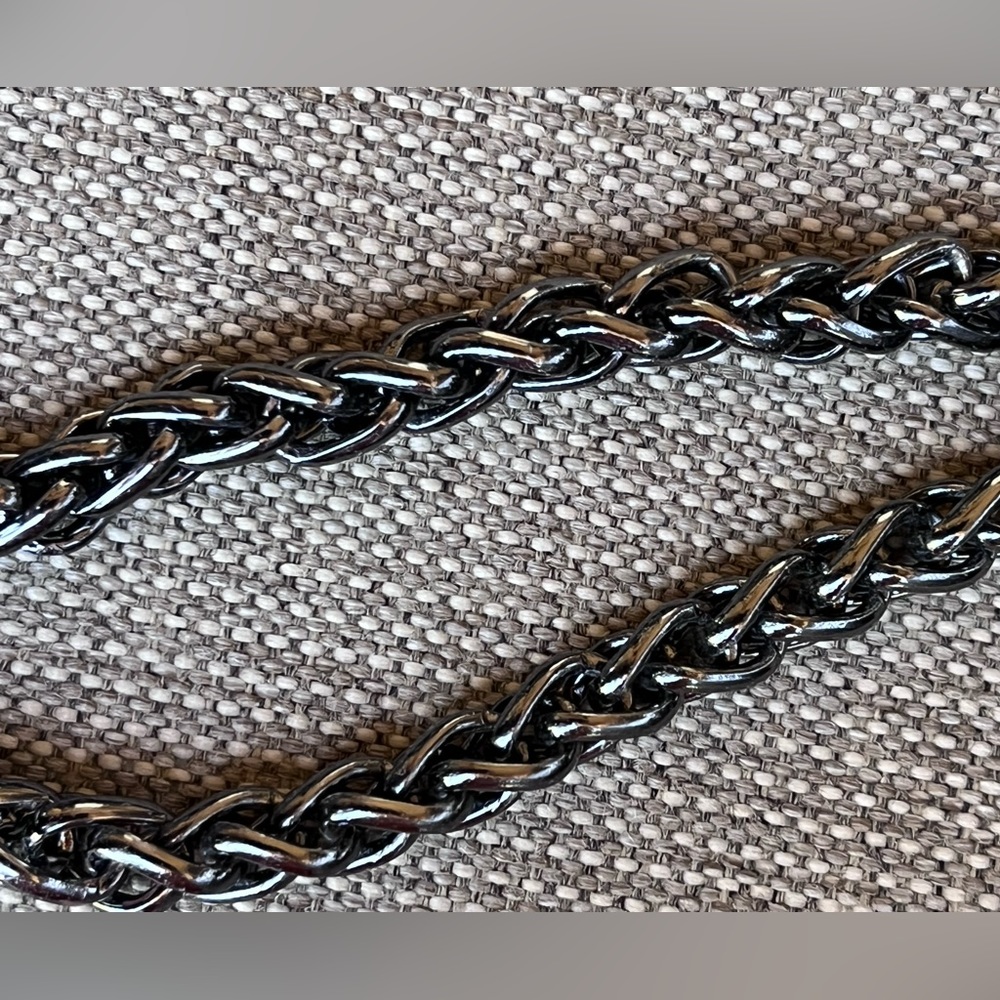 New Adjustable Crossbody/ Shoulder Strap Purse/Wallet Chain in Black - Picture 3 of 14